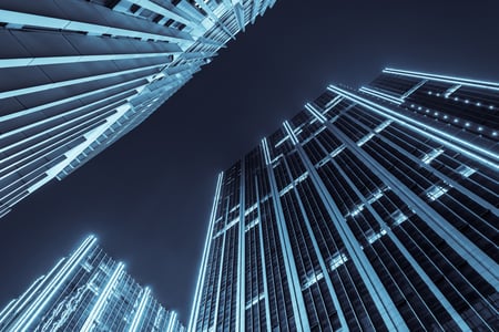 bottom-view-building-with-exterior-lights-1